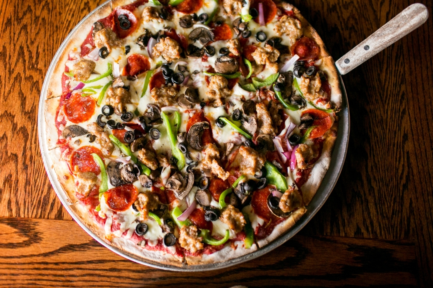 Order 14" Bombers Special Pizza food online from Buck & Honey store, Monona on bringmethat.com