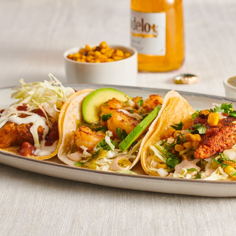 Order The Coastal Trio® food online from Rubio's Fresh Mexican Grill store, Adelanto on bringmethat.com