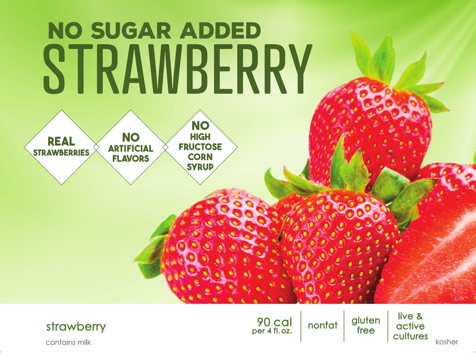 Order Strawberry - No Sugar Added food online from Menchie Frozen Yogurt store, Bristol on bringmethat.com