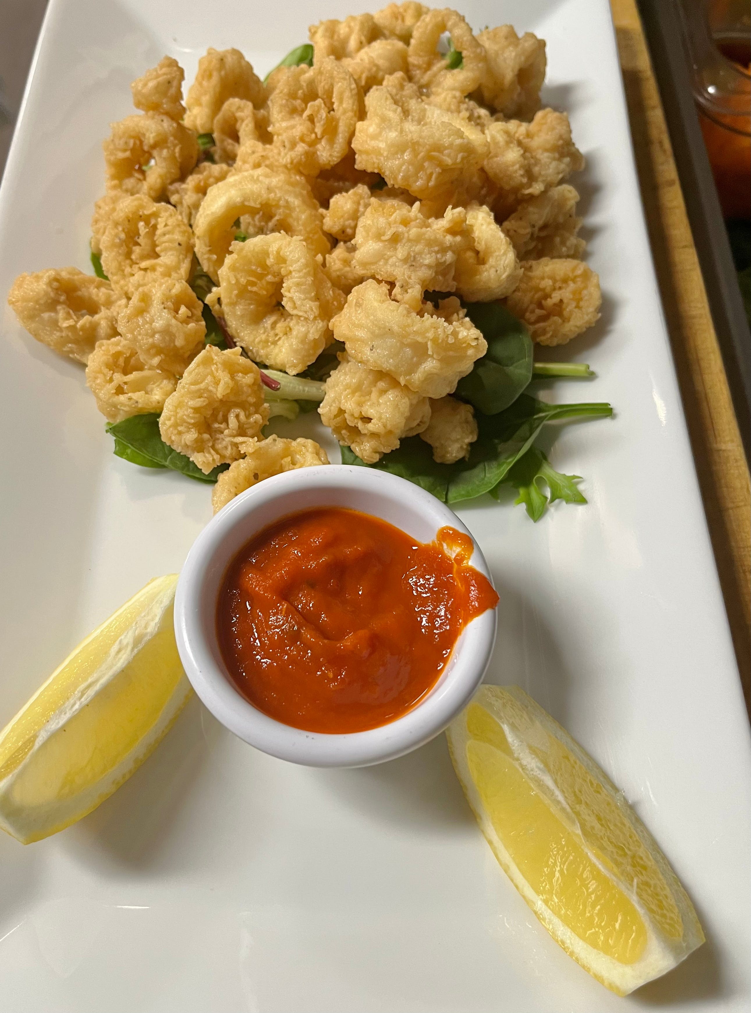 Order Fried Calamari - Starters food online from Angelina Fine Foods store, Cold Spring on bringmethat.com