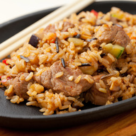 Order 28. Beef Fried Rice food online from Great Wall Kitchen store, Thomaston on bringmethat.com
