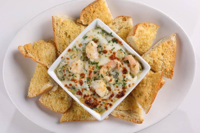 Order SPINACH ARTICHOKE DIP WITH SHRIMP food online from Macaroni Grill store, Virginia Beach on bringmethat.com