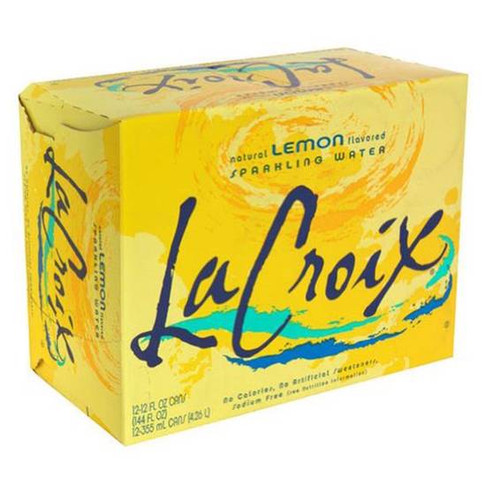 Order La Croix Lemon Sparkling Water Pack Of 12 food online from Deerings Market store, Traverse City on bringmethat.com