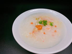 Order A9. Bengee Seafood Porridge food online from Bengee Sushi store, Ontario on bringmethat.com