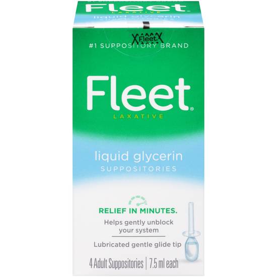 Order Fleet Liquid Glycerin Laxative Suppositories (7.5 ml x 2 ct) food online from Rite Aid store, Tiffin on bringmethat.com