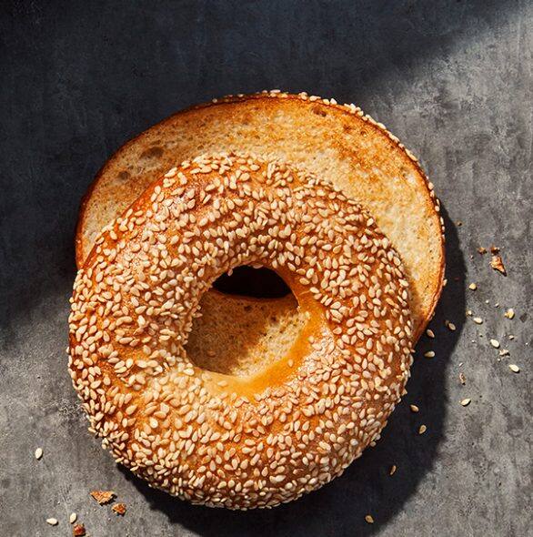 Order Sesame Bagel food online from Panera store, Canton on bringmethat.com