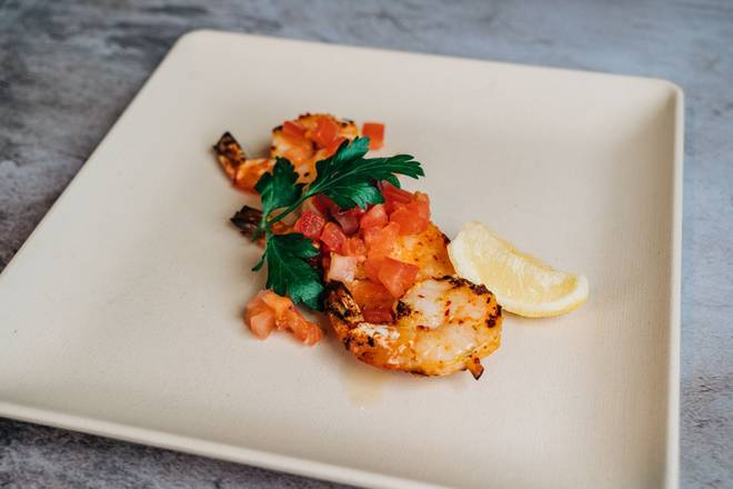 Order Shrimp Skewer food online from The Great Greek Mediterranean Grill store, Charleston on bringmethat.com