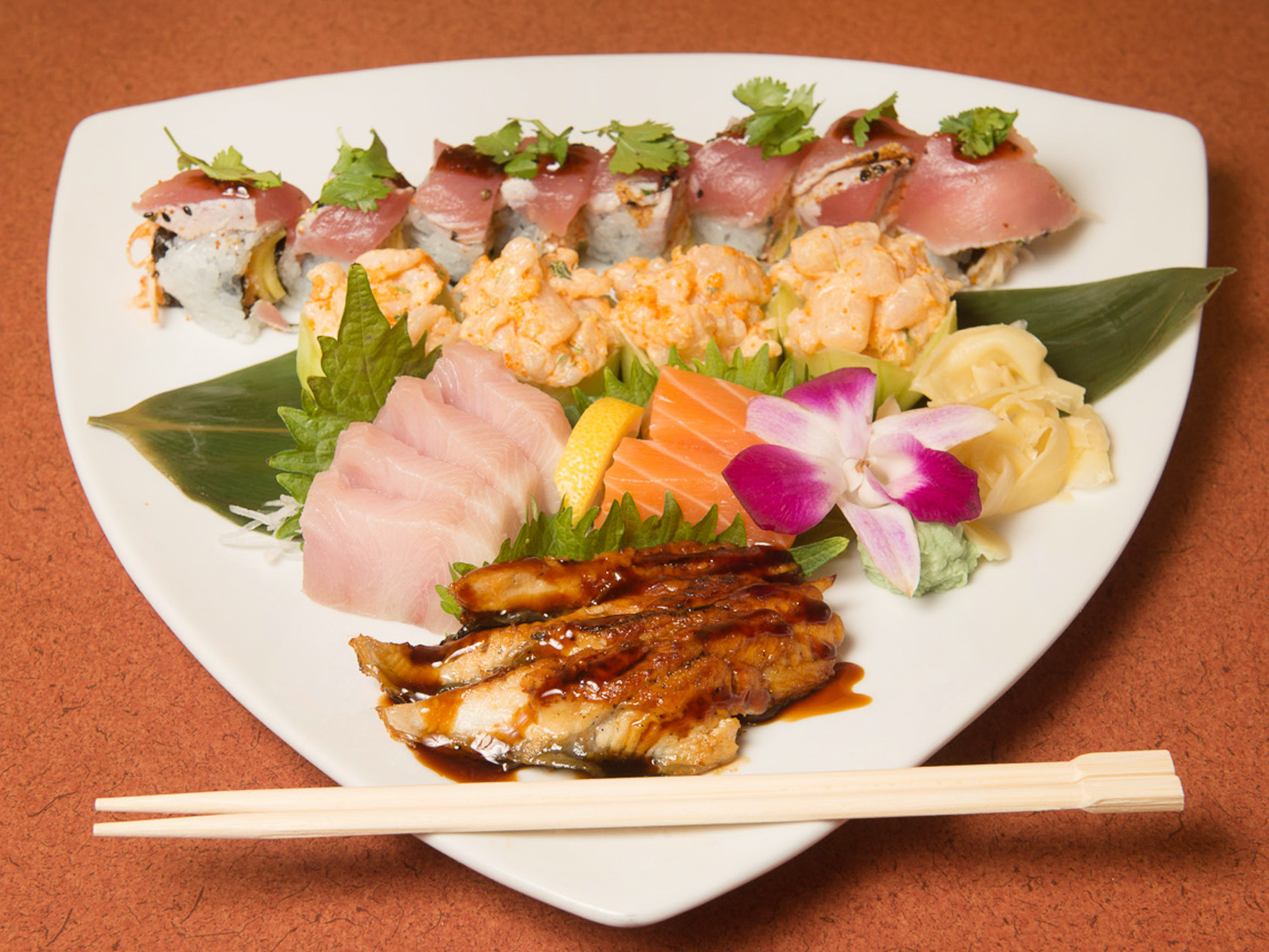 Order 6. Sashimi Deluxe food online from Mr. Sake Sushi & Grill store, Louisville on bringmethat.com