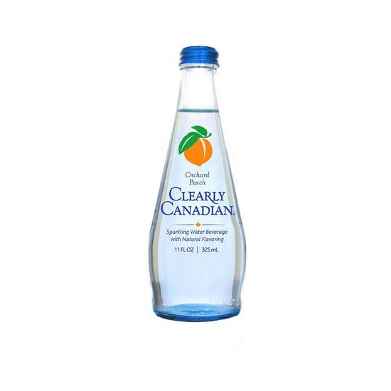 Order Clearly Canadian Orchard Peach Sparkling Water food online from Exxon Food Mart store, Port Huron on bringmethat.com