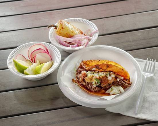 Order Birria Taco food online from Baja Cali Fish & Tacos store, Pasadena on bringmethat.com