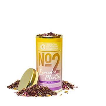 Order No. 2 Lavender Martini Herbal Tea Infusion food online from The Oil Bar store, Atlanta on bringmethat.com