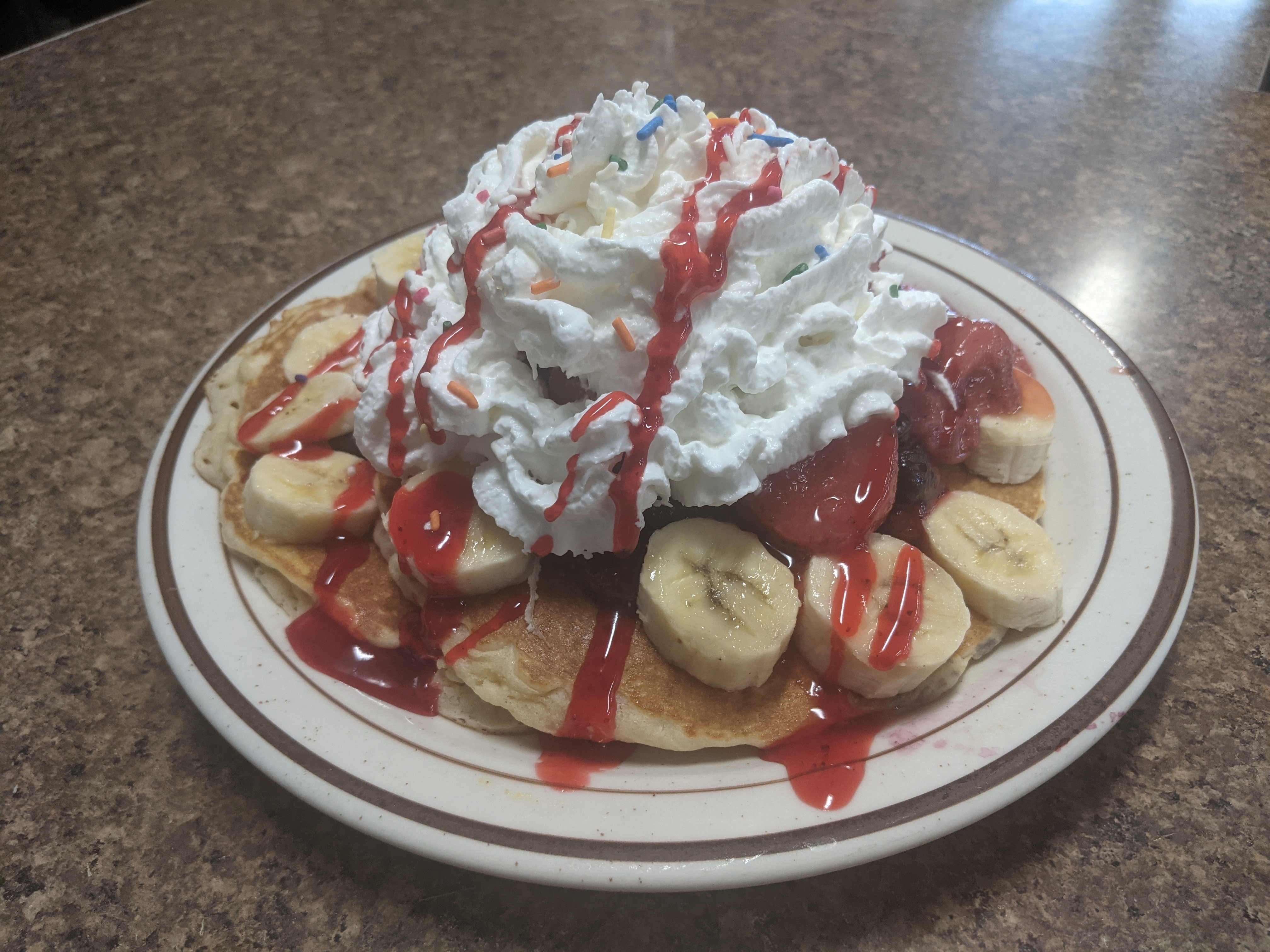 Order Pancakes Medley food online from Parkside Diner store, Rochester on bringmethat.com