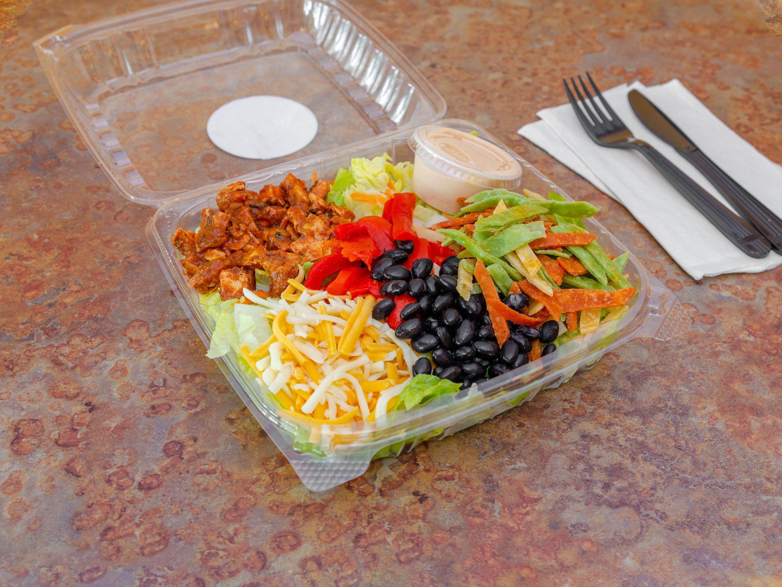 Order Oklahoma Ranch Salad food online from Suburban Eats store, Melville on bringmethat.com