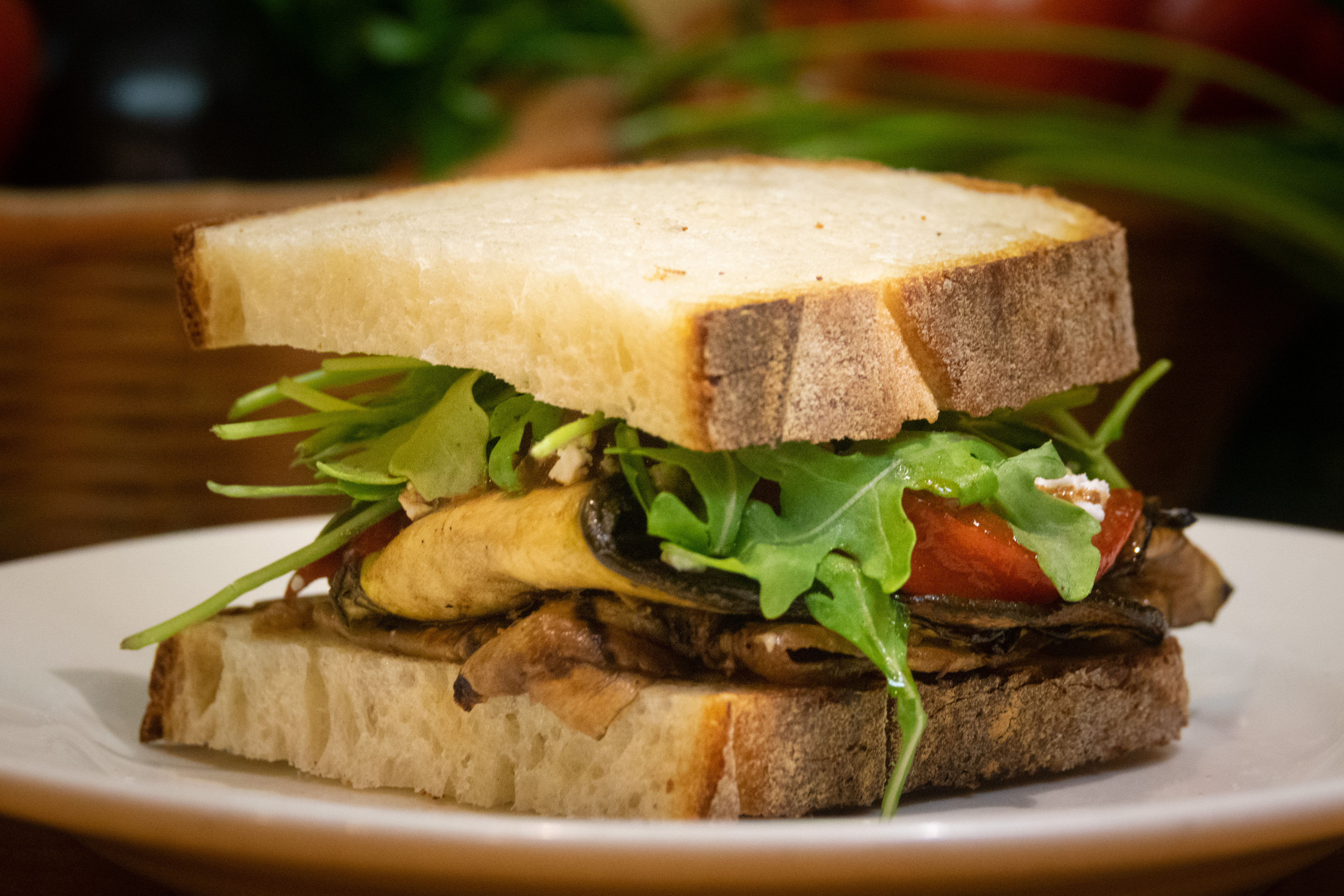 Order 11. Grilled Marinated Eggplant Sandwich food online from Pomodoro store, New York on bringmethat.com