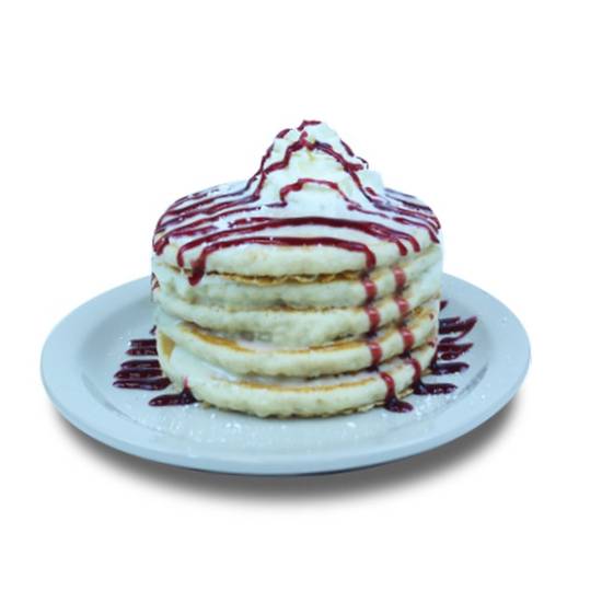 Order Raspberry Pancakes - Full (5 Pancakes) food online from We Pancakes store, Midwest City on bringmethat.com