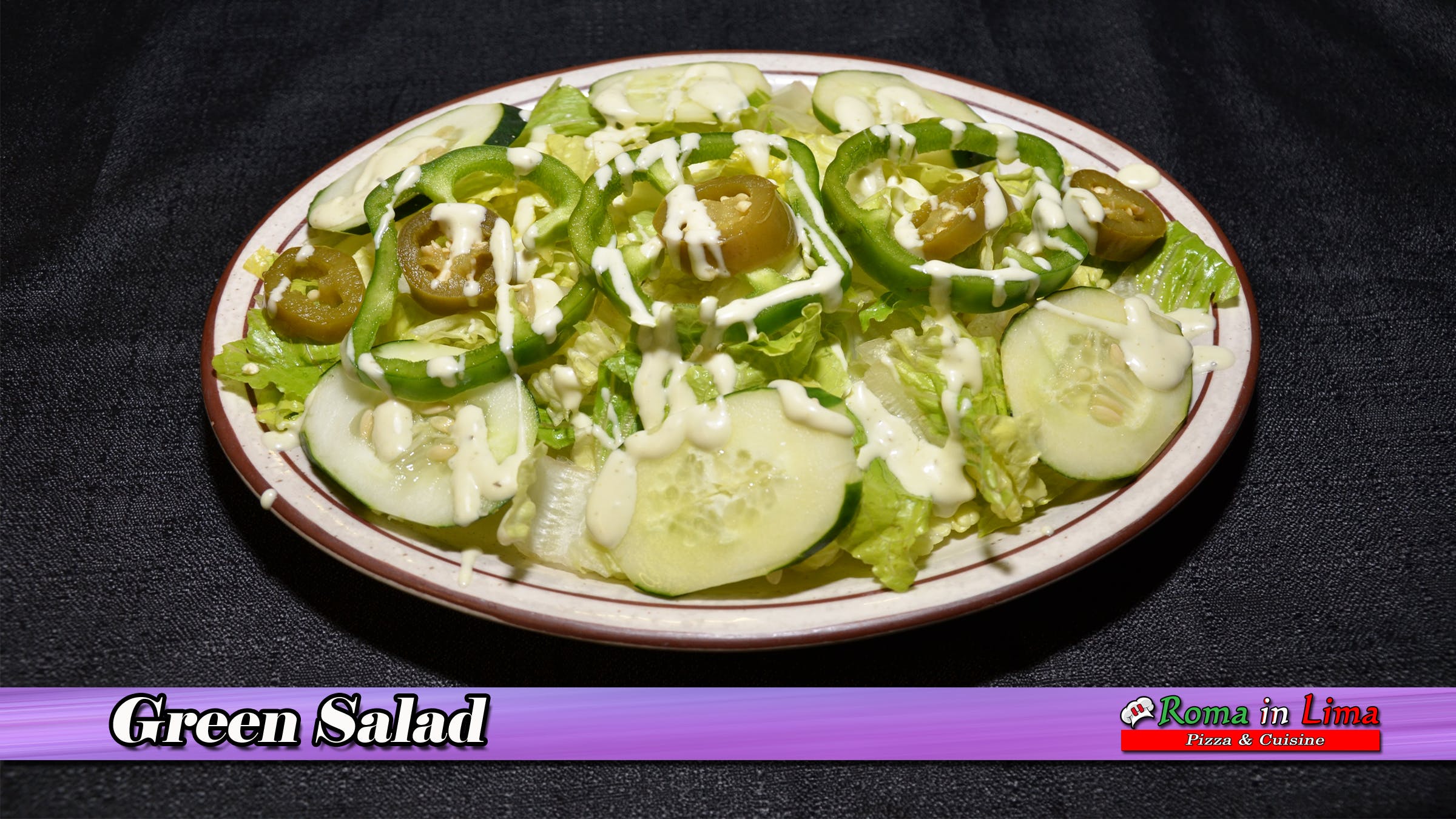 Order Green Salad - Salad food online from Roma In Lima Pizza & Cuisine store, Immokalee on bringmethat.com