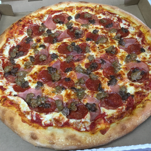 Order All Meat Pizza food online from The Slice store, San Francisco on bringmethat.com