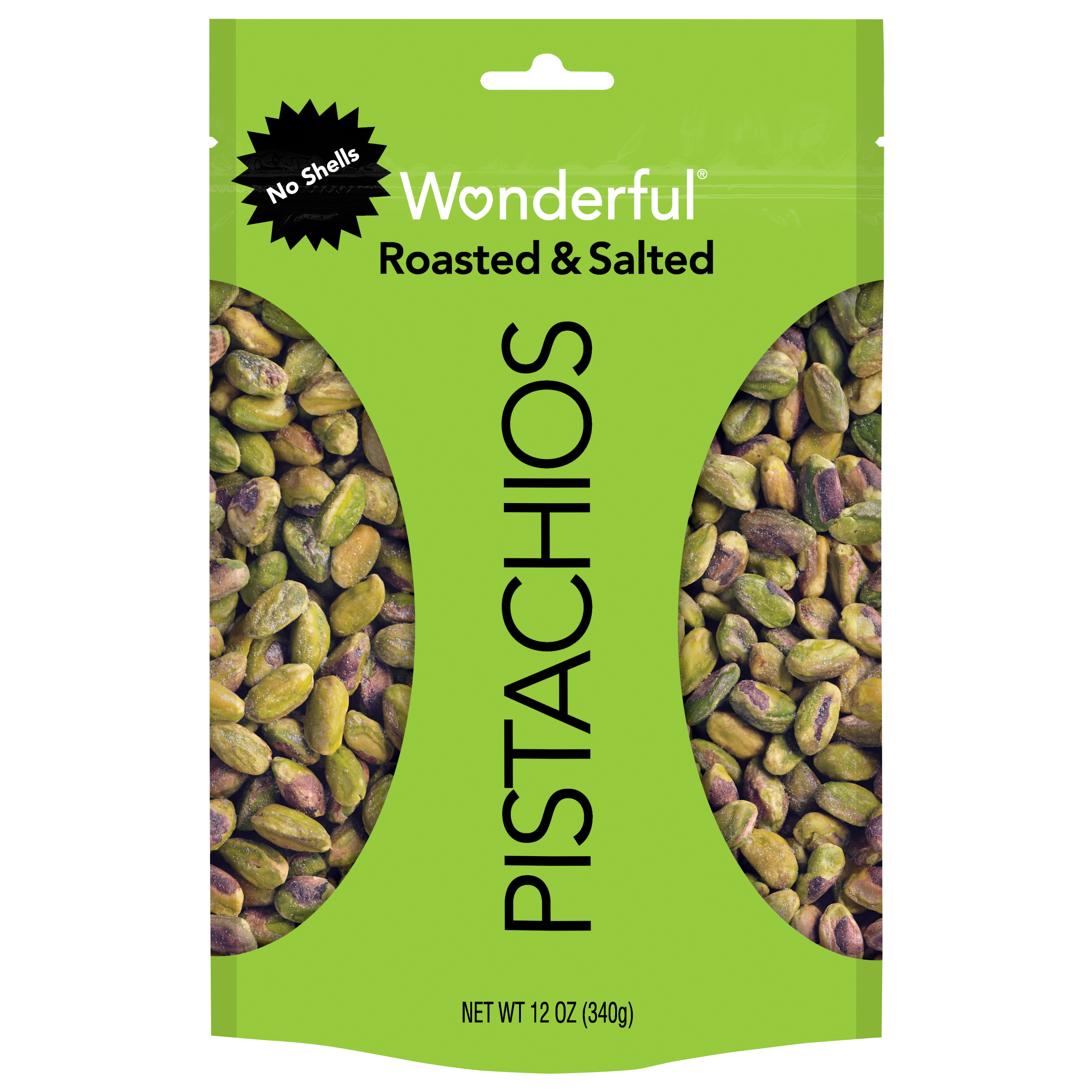 Order Wonderful Pistachios No Shells - Roasted & Salted, 12 oz food online from Rite Aid store, Chino Hills on bringmethat.com