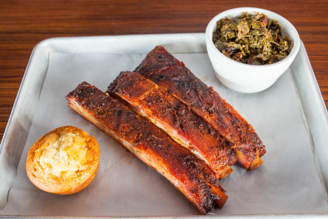 Order 1/4 Rack Meal food online from Smoking Pig BBQ store, Fremont on bringmethat.com