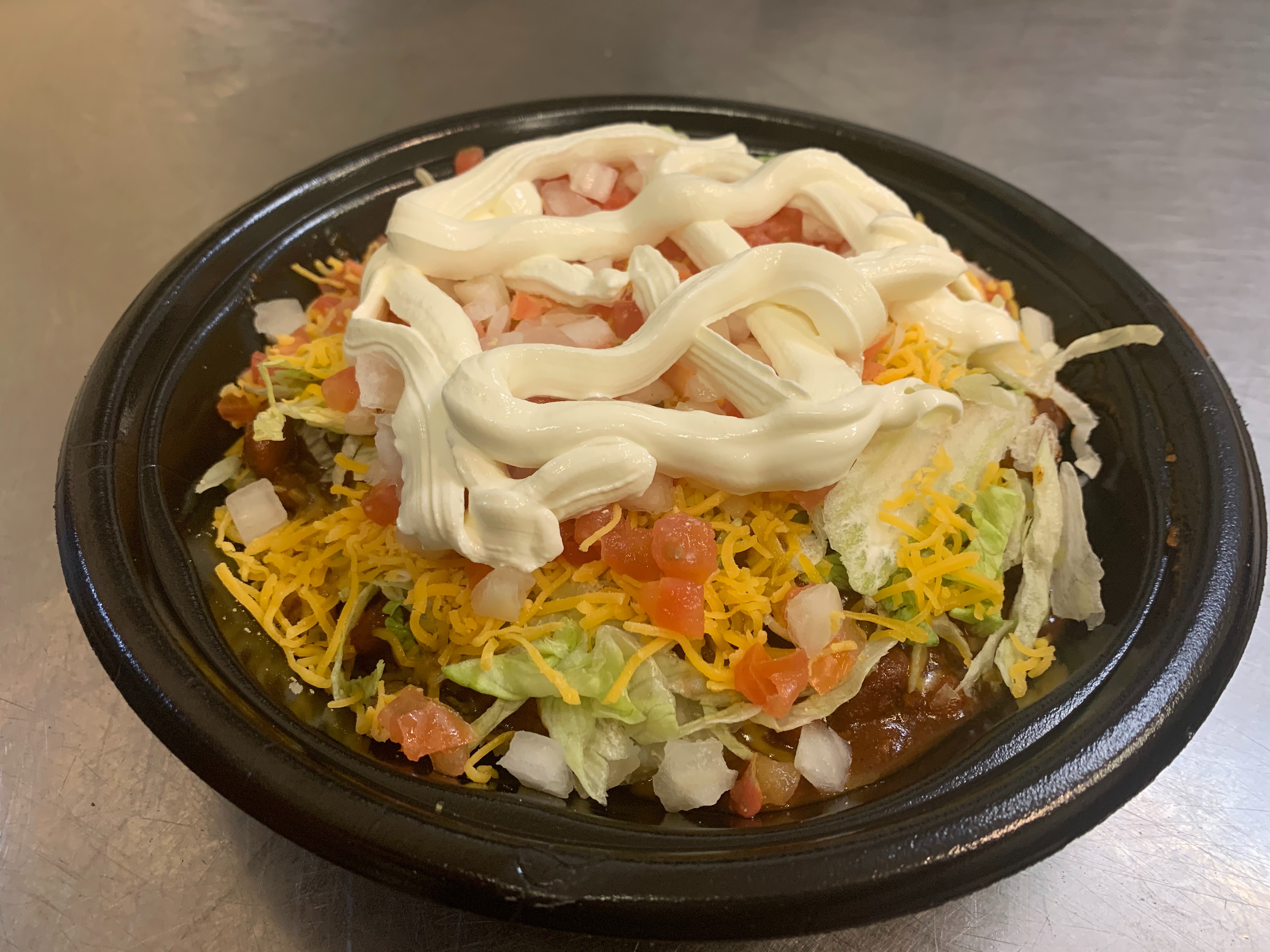 Order 33. Taco Tater food online from Lieber Boxcar Express store, Galesburg on bringmethat.com