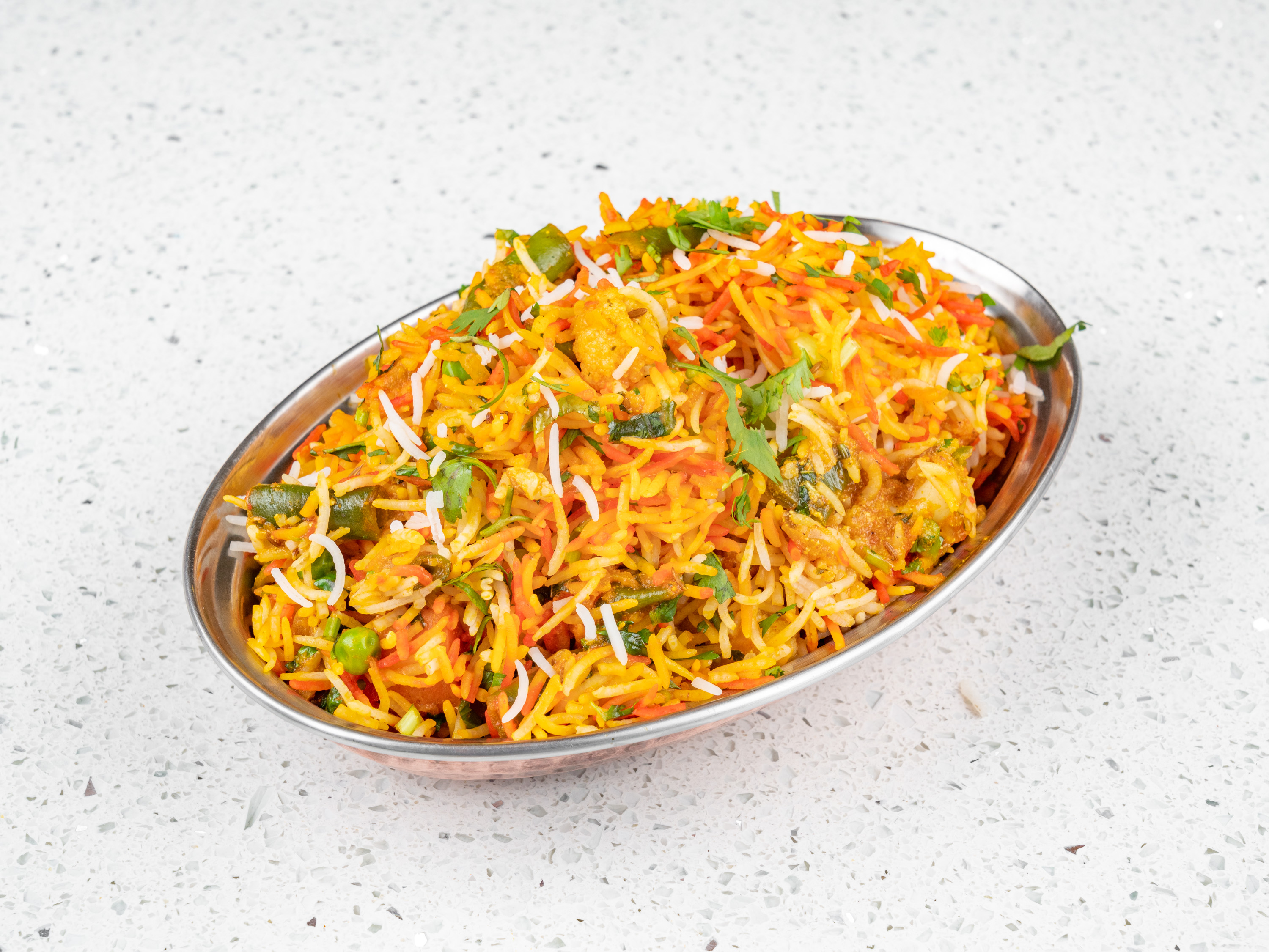 Order 1. Vegetable Biryani food online from Bombay Delight store, Sugar Land on bringmethat.com