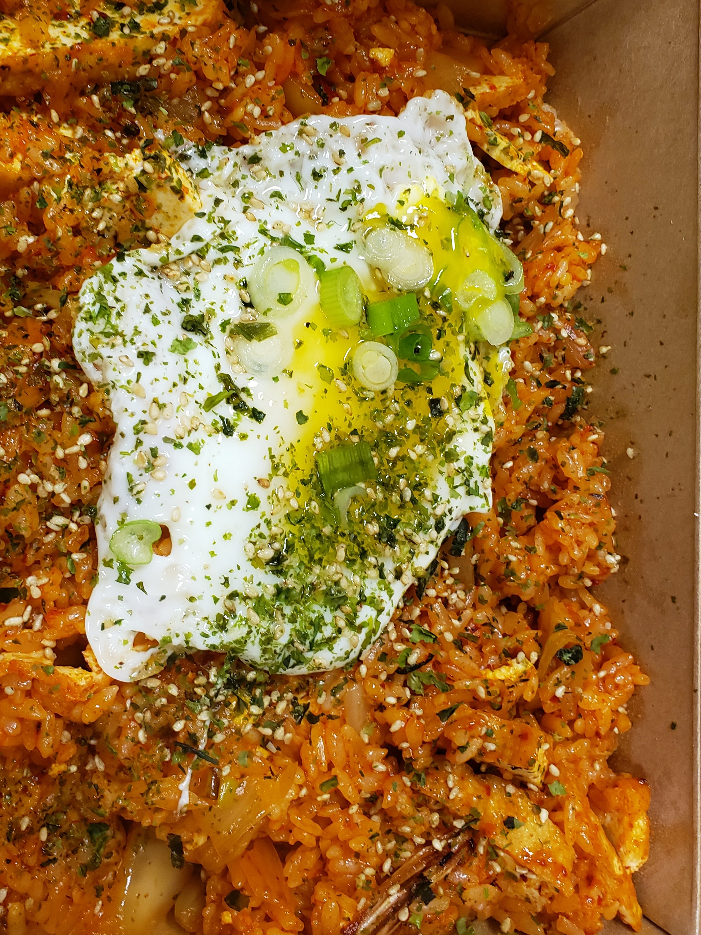 Order Kimchi Fried Rice with Sunny-Up  Egg food online from Teasome store, Seattle on bringmethat.com