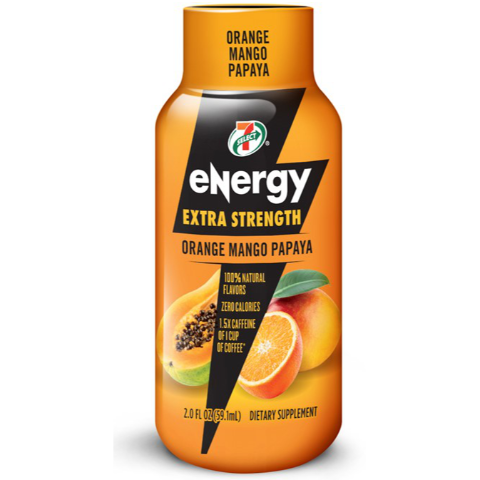 Order 7-Select Energy Shot Extra Strength Orange Mango Papaya 2oz food online from 7-Eleven store, Manteca on bringmethat.com
