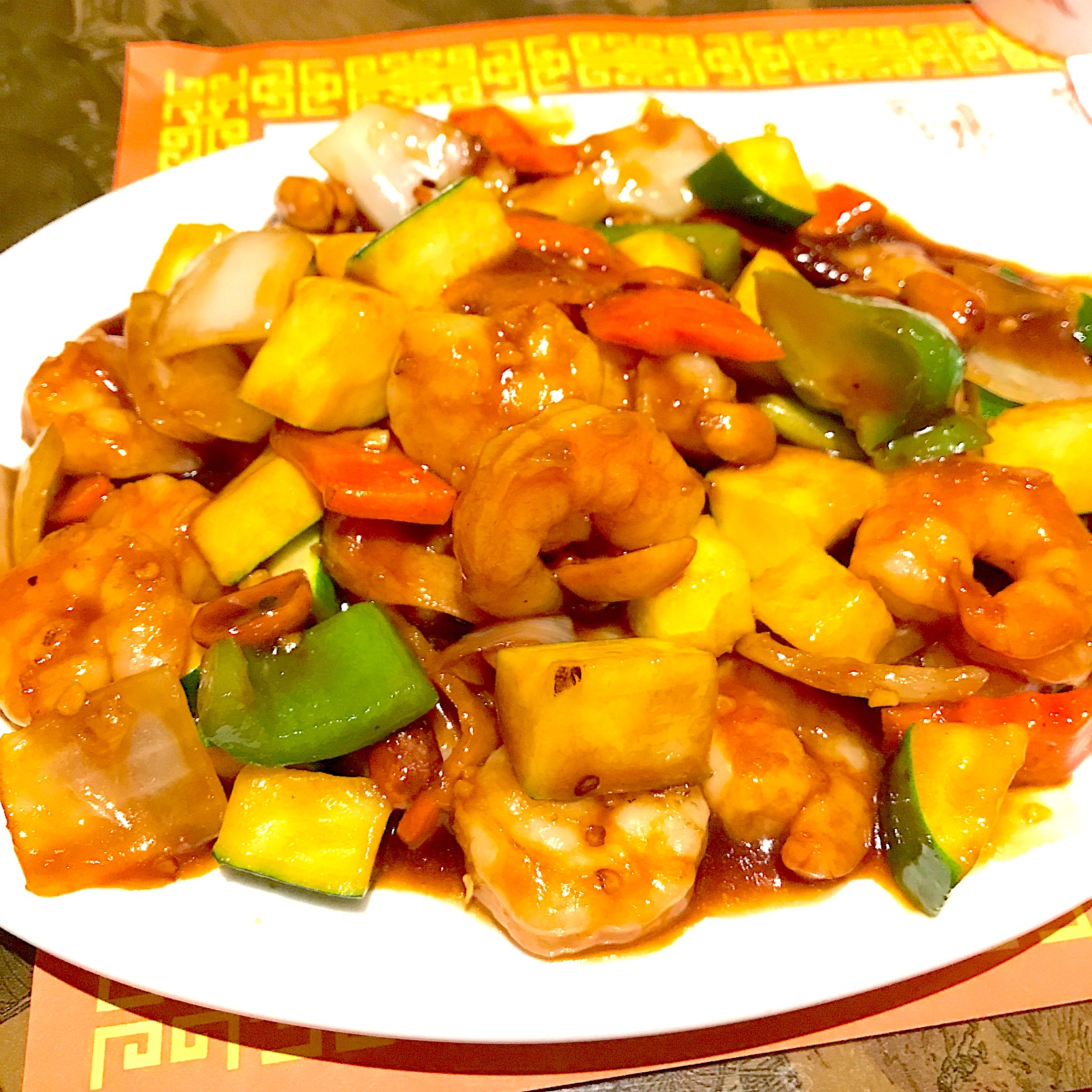 Order Kung Pao Shrimp food online from Lettuce Wok N Roll store, Yorba Linda on bringmethat.com