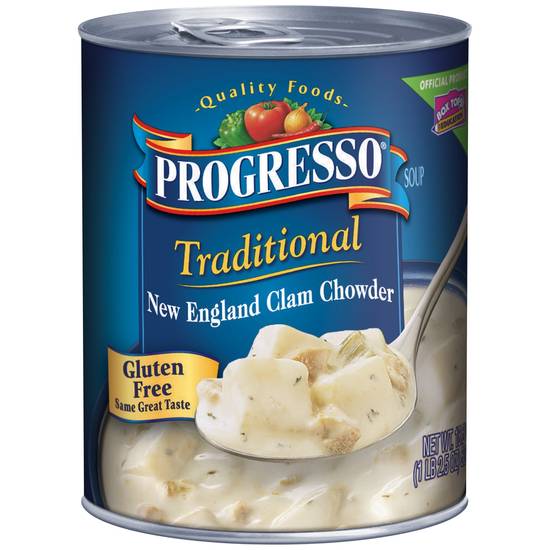 Order Progresso New England Clam Chowder Soup food online from Cvs store, TRAVERSE CITY on bringmethat.com