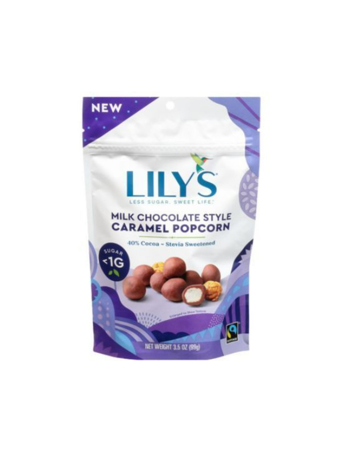 Order Lily's Milk Chocolate Caramel Popcorn (3.5 oz) food online from Stock-Up Mart store, Minneapolis on bringmethat.com