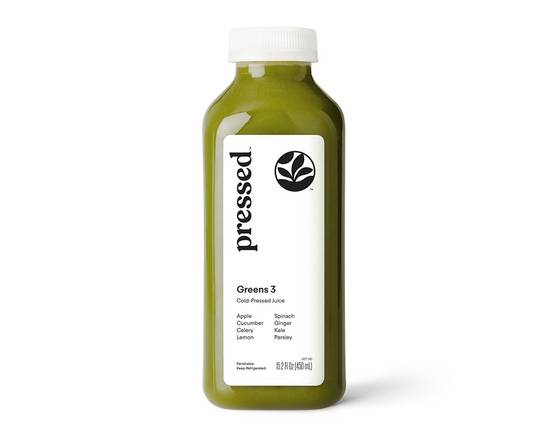 Order Greens 3 | Spinach Ginger Juice food online from Pressed store, San Francisco on bringmethat.com