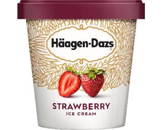 Order Häagen-Dazs Pint - Strawberry food online from Ice Cream & More Anaheim store, Anaheim on bringmethat.com
