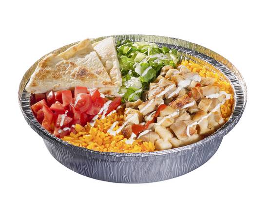 Order Chicken Platter food online from The Halal Guys store, Houston on bringmethat.com