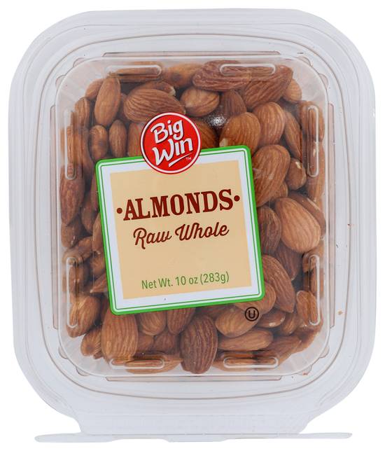 Order Big Win Raw Whole Almonds (10 oz) food online from Rite Aid store, Yamhill County on bringmethat.com