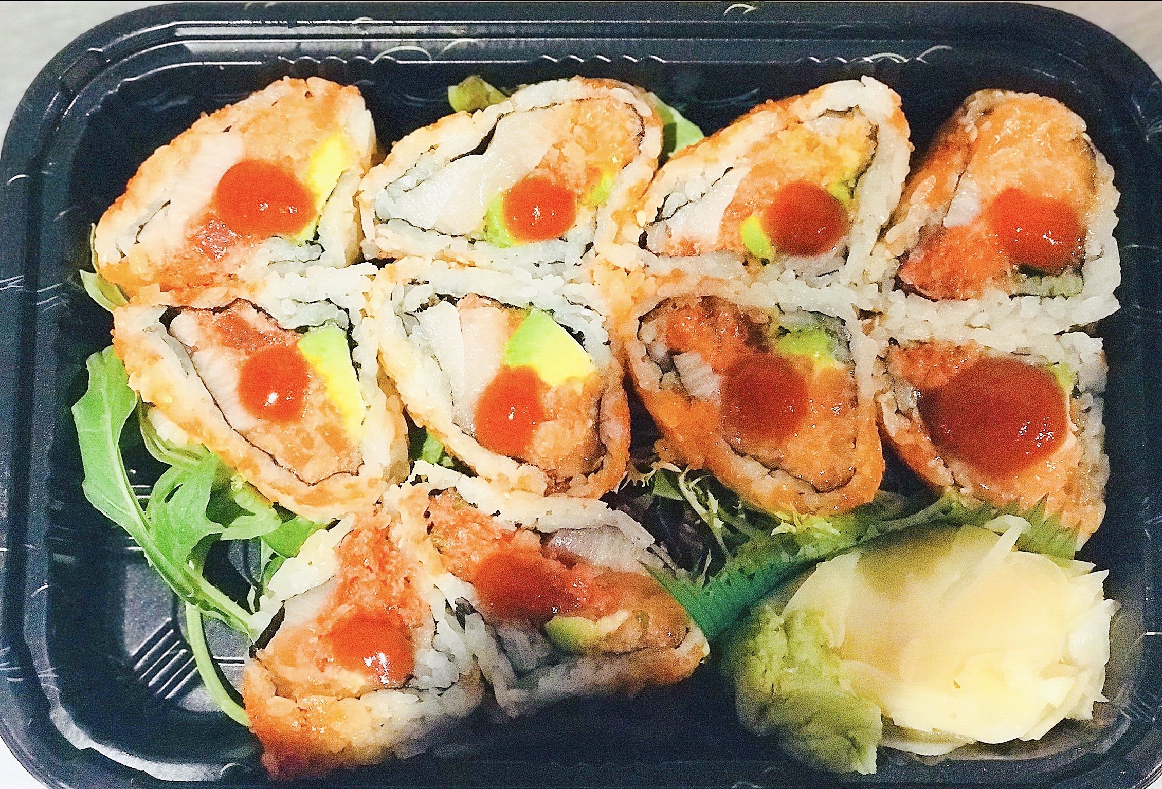 Order 83. Spicy Triangle Roll food online from Thai Lemongrass & Sakura Sushi store, New York on bringmethat.com
