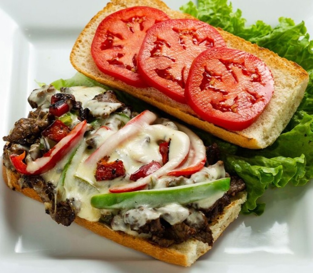 Order Beef Philly Cheese Sandwich food online from Rahma Mediterranean Grill store, Dublin on bringmethat.com