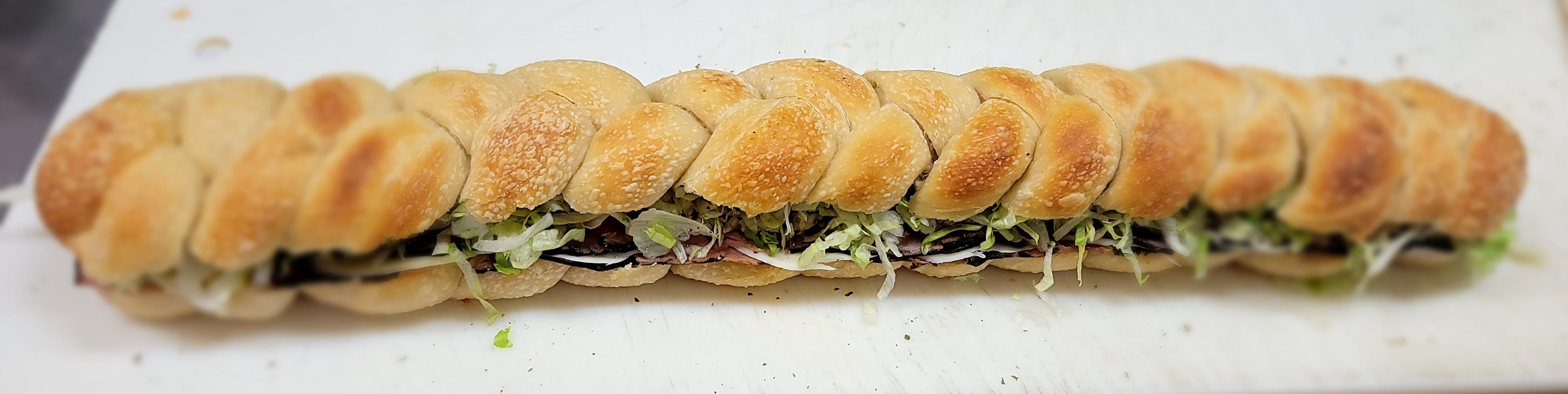 Order Ham & Cheese Sub Catering - 2 Foot food online from Tony Pizza store, Highspire on bringmethat.com