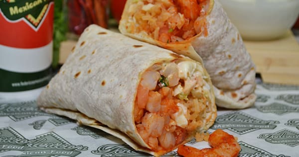 Order Shrimp Burrito food online from Federico's Mexican Food store, Phoenix on bringmethat.com
