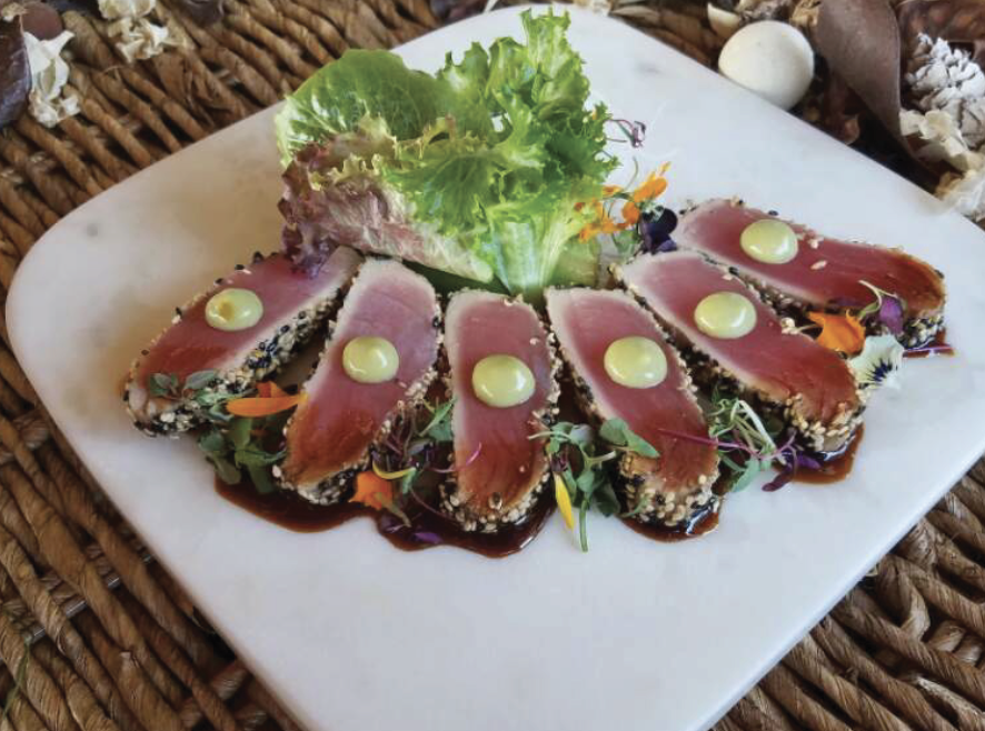 Order Sesame Tuna food online from Asahi Sushi store, Granada Hills on bringmethat.com