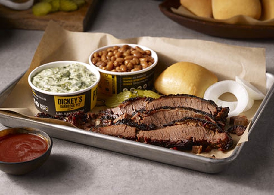 Order Brisket Plate food online from Dickey's Barbecue Pit store, North Richland Hills on bringmethat.com
