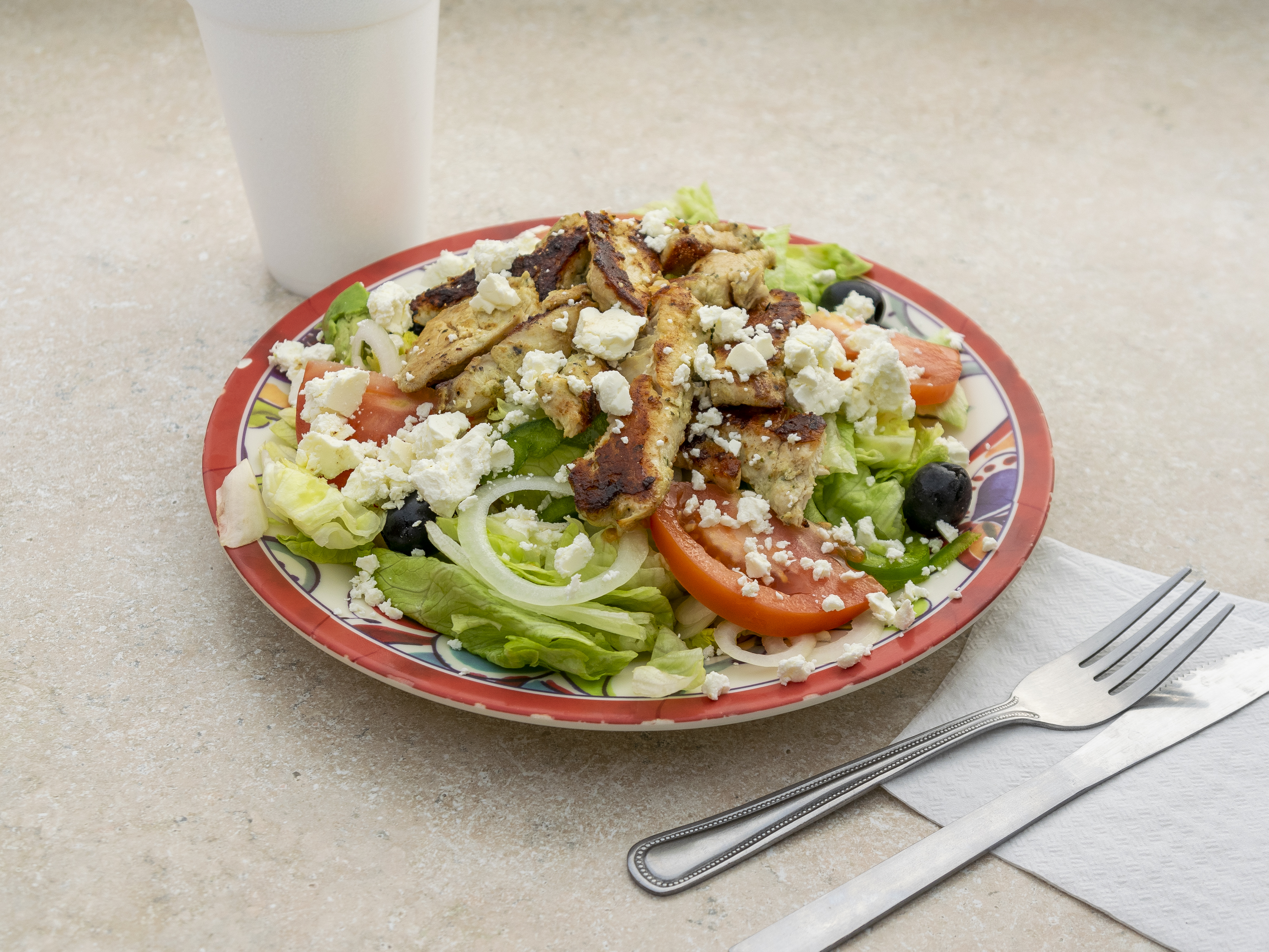 Order Caesar Salad food online from Bagel One & Cafe store, Edison on bringmethat.com