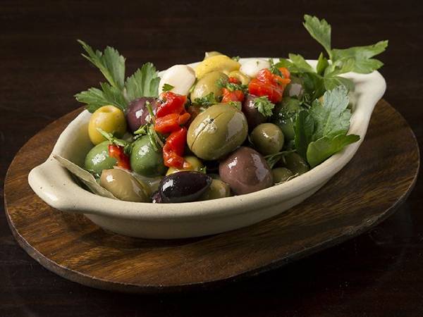 Order Marinated Spanish Olive food online from Bulerias tapas bar store, Chicago on bringmethat.com
