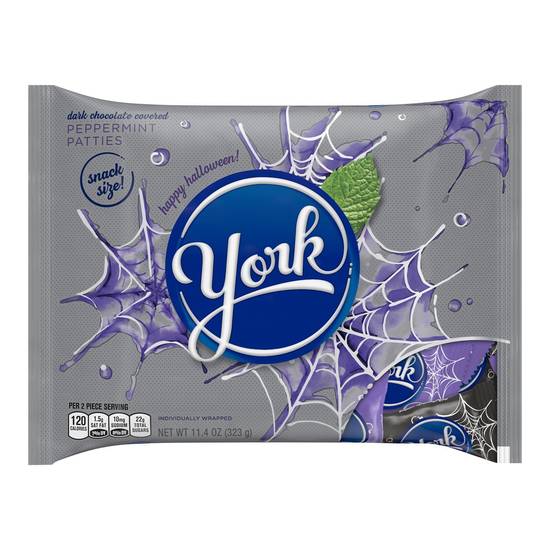 Order YORK Dark Chocolate Peppermint Patties Halloween Snack Size Candy, 11.4 OZ food online from CVS store, GILFORD on bringmethat.com