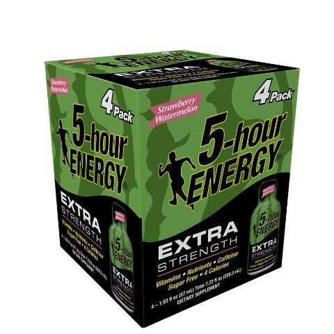Order 5-Hour Energy Extra Strength Strawberry Watermelon 4 Pack food online from 7-Eleven store, Princeton on bringmethat.com