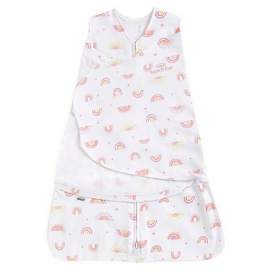 Order HALO® Small Sunshine Rainbow 2-in-1 SleepSack® Swaddle in Pink food online from Bed Bath & Beyond store, Lancaster on bringmethat.com