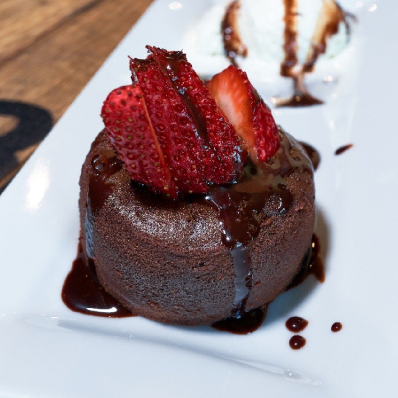Order Molten Lava Cake food online from Jimmy E Bar + Grill store, Signal Hill on bringmethat.com