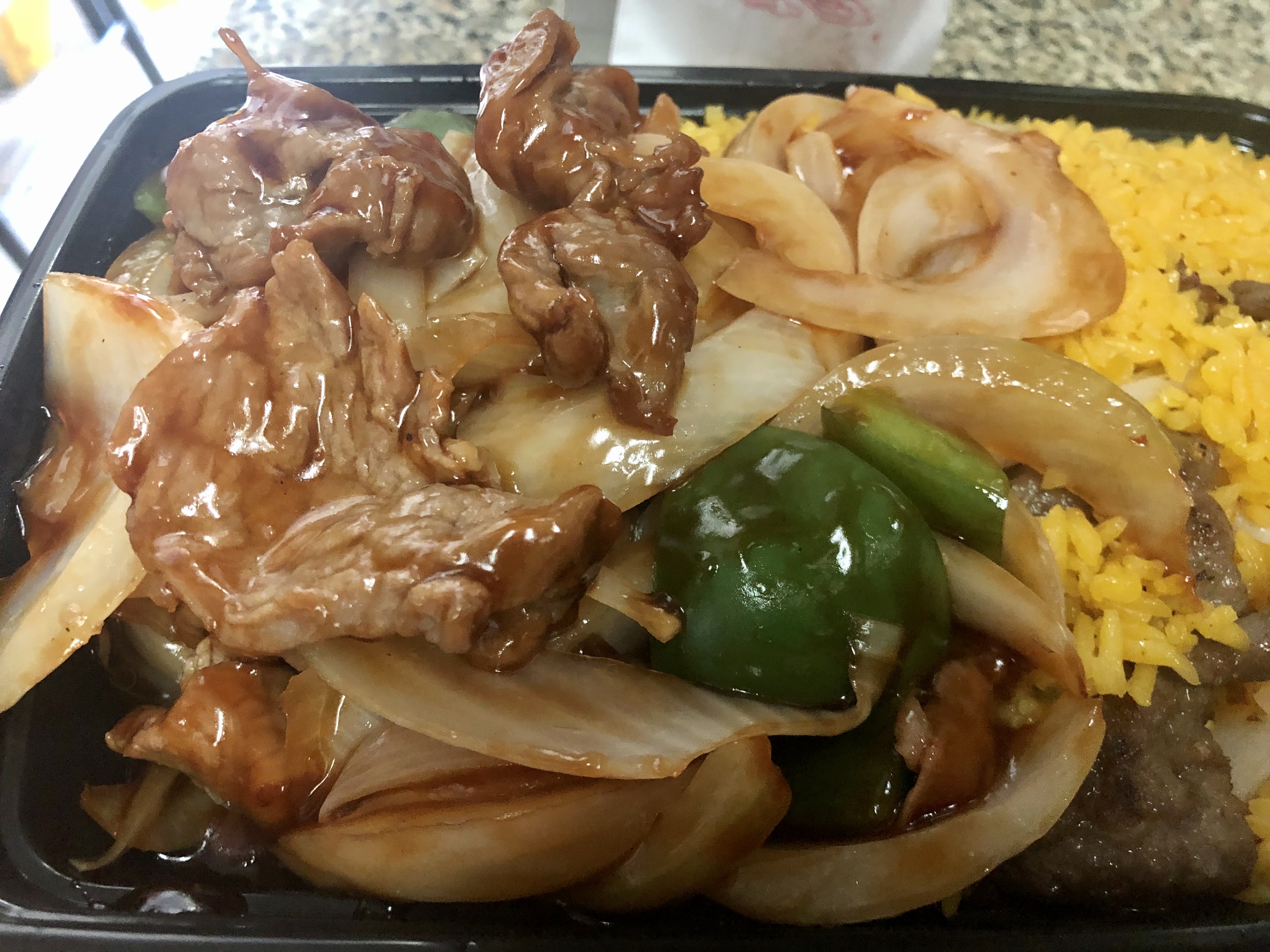 Order 72. Pepper Steak with Onions 青椒牛 food online from Happy Garden Chinese Restaurant store, BRONX on bringmethat.com