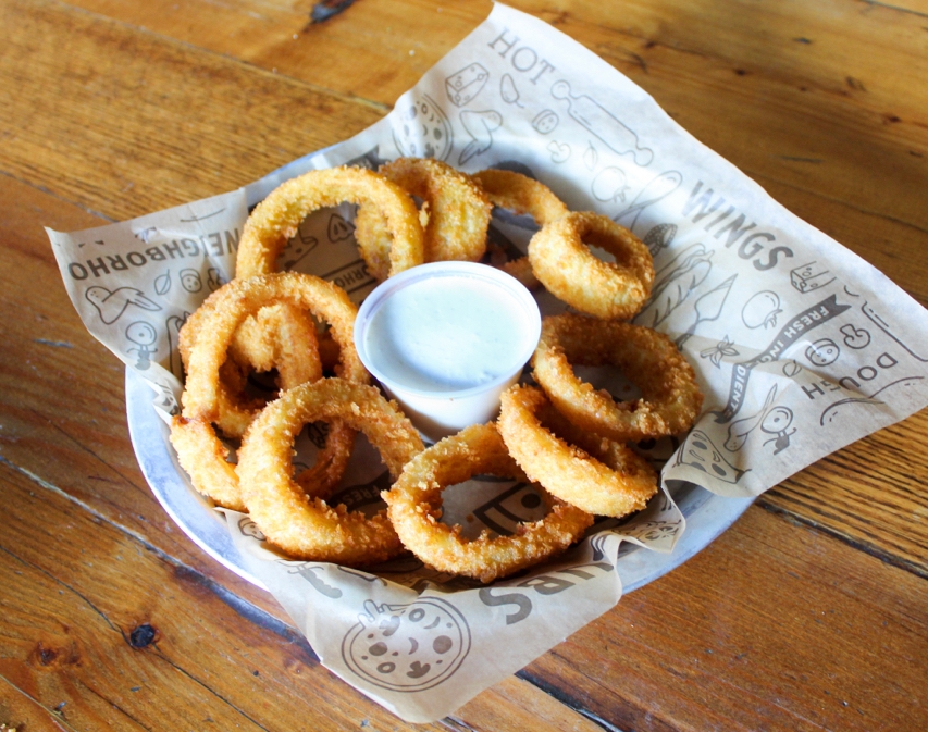Order Onion Rings food online from Junior's Bar and Grill store, Albany on bringmethat.com