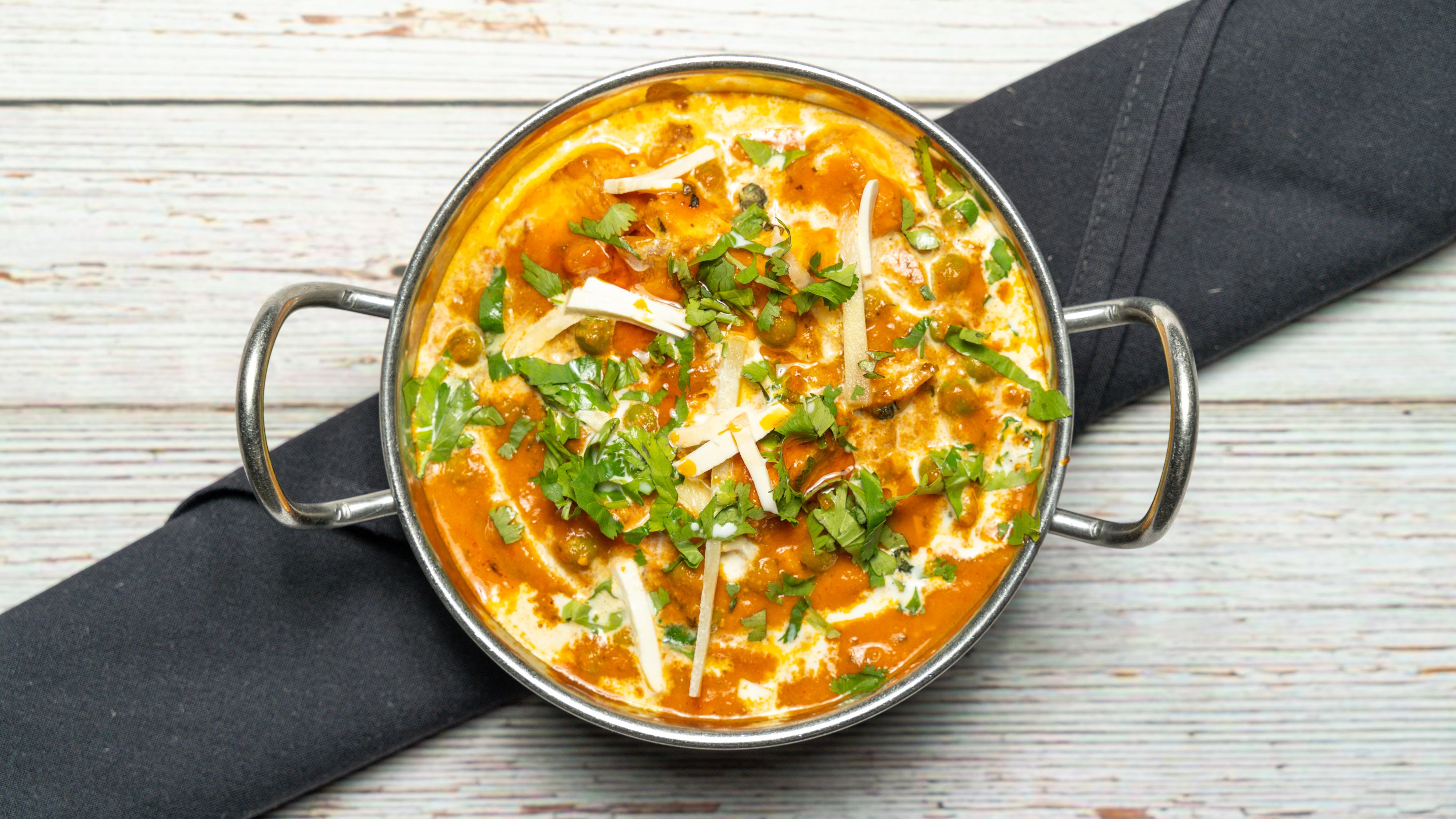Order 48. Mattar Paneer food online from Bombay Cafe store, Wilton Manors on bringmethat.com