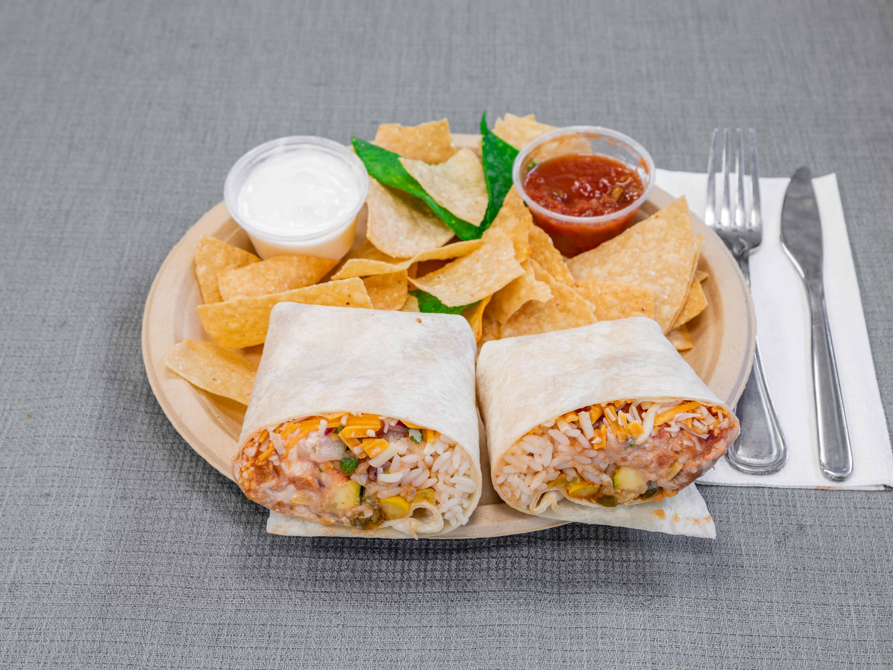 Order Mixed Veggie Burrito food online from Panini Grill store, New York on bringmethat.com